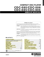 Yamaha CDC-506 - Service Manual